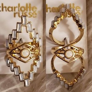 Charlotte Russe 3 piece ring set